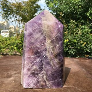 4720g Natural Amethyst Crystal Obelisk Quartz Wand Point Healing 5