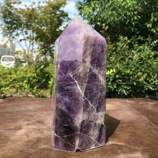 4720g Natural Amethyst Crystal Obelisk Quartz Wand Point Healing 6