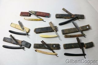 GROUP OF 8 STRAIGHT RAZORS AND BOXES 2