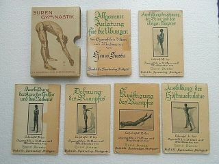 Vintage Ludwig Hohlwein German artist; Hans Suren; Gymnastics exercise - charts 2