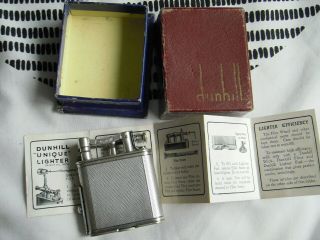 Dunhill Pipe Lighter,  Boxed With Instructions