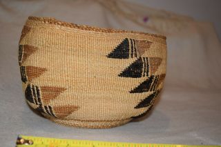 Large Klamath or Modoc Indian Storage Hat Basket Native American Basketry 1890s 7
