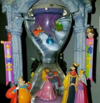 DISNEY STORE 28570 AURORA HOURGLASS ONCE UPON A DREAM MUSICAL SNOW GLOBE 6