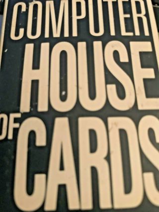 Eames 1970 Computer House Of Cards Ibm Collectible