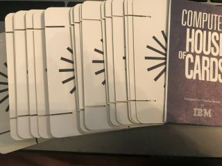 Eames 1970 Computer House of Cards IBM Collectible 2