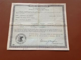 Illinois Certificate Of Title For 1930 Ford Coupe.  Own A Piece Of History