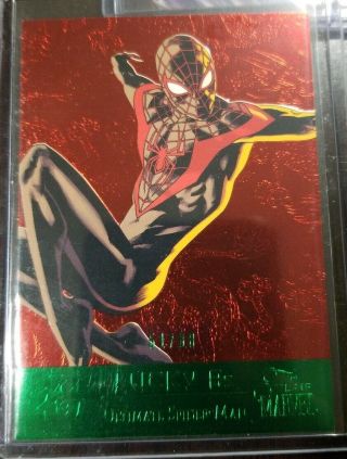 2019 Upper Deck Marvel Flair Ultimate Spider Man /88 Lucky Jade 8s Pmg Style