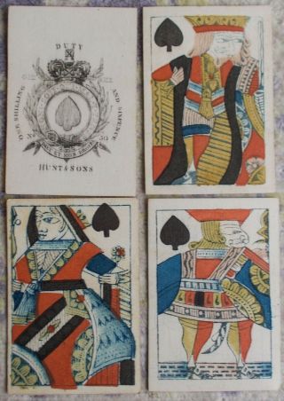 Antique Playing Cards George Lll Hunt & Sons C.  1820 Ace No.  50