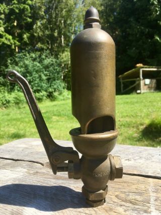 1918 Lunkenheimer Steam Whistle 3 Chime 2 - 200 Built in Valve Traction Engine 2