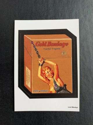 Lost Wacky Packages 4th Series Complete Gold Bondage X With Black Ludlow