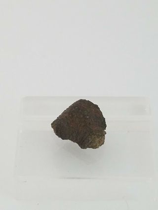 Nwa 6963 Martian Meteorite 1.  33 Grams Fusion Crusted With Flow Lines