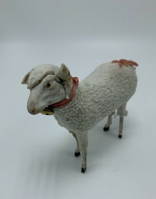 Antique Putz 5” Stick Leg Sheep Or Lamb
