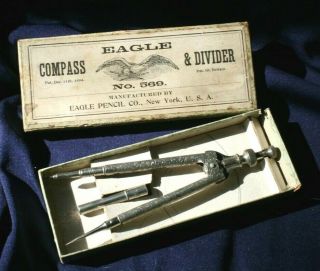 Scarce Eagle Compass & Divider No.  569 Dated 1894