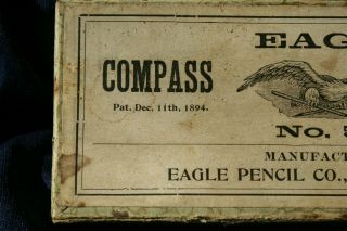 SCARCE EAGLE COMPASS & DIVIDER No.  569 DATED 1894 2