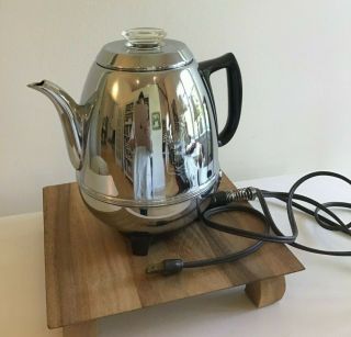 Vintage 1950s General Electric " Pot Belly " Auto Electric Percolator P400a
