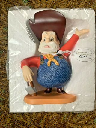 WDCC TOY STORY 2 FIGURINE STINKY PETE THE PROSPECTOR W/BOX AND 4