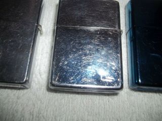 Zippo lighters 6 lighters,  one has small dent,  the others in good cond 5