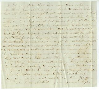 1848 Troy York letter about British - American Institue Canada fugitive slaves 2
