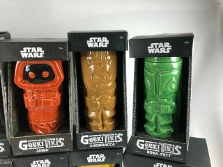 Star Wars Geeki Tiki Mugs Glasses Set of 12 - Series 1,  2 In Boxes 3