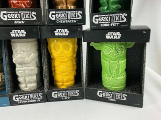 Star Wars Geeki Tiki Mugs Glasses Set of 12 - Series 1,  2 In Boxes 5