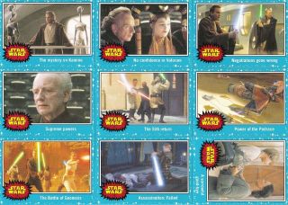 Star Wars Journey To The Force Awakens 2015 Partial Base Card Set 108/110