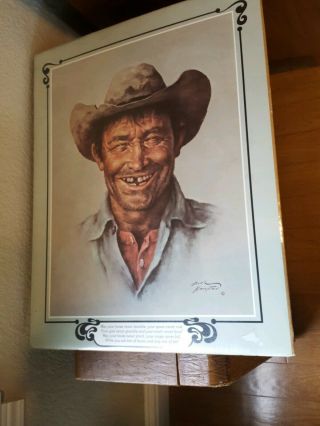 Bill Hampton Cowboy Sidekick Print Horse Never Stumble Gap Tooth 16 X 20 "