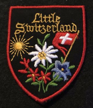 Little Switzerland Skiing Ski Patch Badge Wisconsin Resort Souvenir Travel Nos