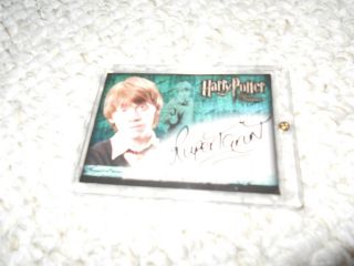 Harry Potter Order Of Phoenix Autograph Card Rupert Grint Ron Weasley