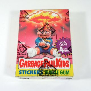 1986 Topps Gpk Garbage Pail Kids Series 4 Box Non X - Out Bbce Wrapped
