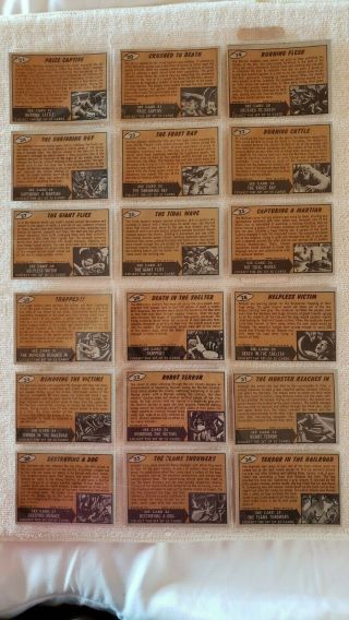 1962 Topps Mars Attacks Cards Complete Set of 55 Cards 9