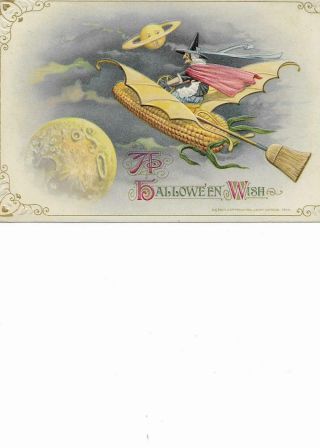 John Winsch 1914 " A Halloween Wish " Post Card