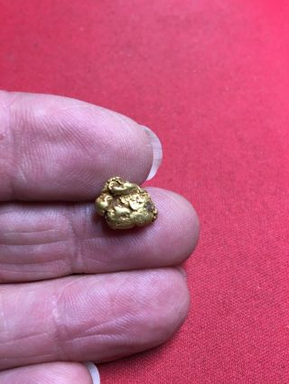 Natural Gold Nugget Specimen With Quartz Rock Bullion From Oregon 2.  58 Gram A70