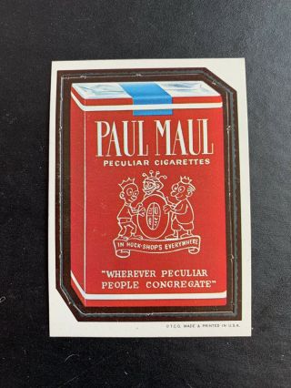 1967 Rare Topps Wacky Packages Die Cut Die - Cut Paul Maul
