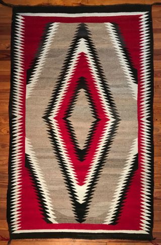Fantastic Navajo Handspun Wool Rug,  Pristine,  Background,  C1940