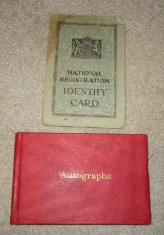 Personal Papers - Estate Harold Wilson - National Registration Identity Card &