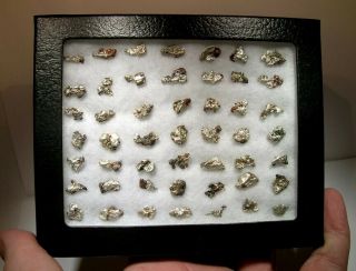 49 Piece Group Of Silver & Copper Nuggets: Mohawk Mine,  Keweenaw,  Michigan - Nr