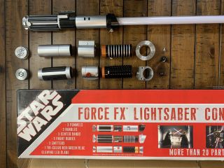 Star Wars Force Fx Lightsaber Construction Set By Master V Replicas Complete