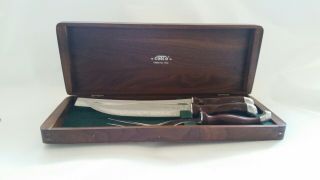 Cutco 3 Piece Carving Knife Set With Wood Box 1011e 1012e 1013e Classic Set