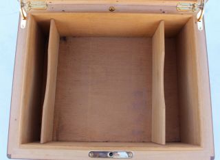 Elie Bleu Thuya Burl Wood Cigar Humidor Hygrometer Box Case w/ Key Tabletier 6
