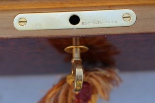 Elie Bleu Thuya Burl Wood Cigar Humidor Hygrometer Box Case w/ Key Tabletier 9