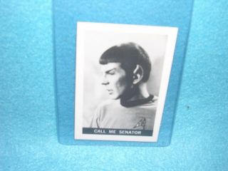 1967 Star Trek,  Call Me Senator,  48,  Leaf Brands Not Graded,  Plastic Sleeve