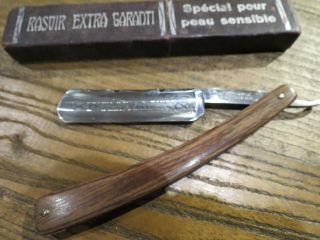 Rare Old French Straight Razor Veritable Loubiere Thiers Boxed