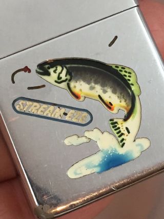 2032695 Patent TOWN & COUNTRY Zippo Lighter - FISH.  With Advertising 2
