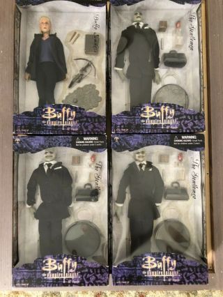Buffy Summer Vampire Slayer Hush Set Of 4 Gentlemen Sideshow Toys 12 Inch Figure