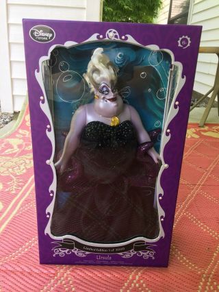 Disney Store Exc.  Ursula The Little Mermaid Limited Edition 17 " Doll Le 2000