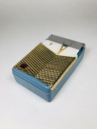 Rare 1950’s CROWN TR - 777 Reverse Painted Transistor Radio From Japan 5