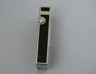 Dunhill Rollagas ' Pipe ' Lighter Brown/Black Lacquer/Palladium Trim - Fully Boxed 4