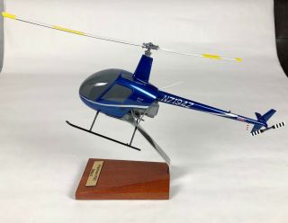 Bader Models Helicopter Robinson R22 Beta Ii Mahogany Display Model