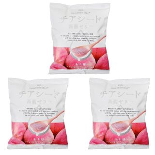 From Japan Konjak Konnyaku Chia Seed Jelly Set Of 3bags Peach Flavor