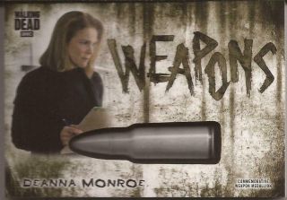 Topps Walking Dead Hunters And Hunted Weapons Medallion Deanna Monroe Wm - Bdm